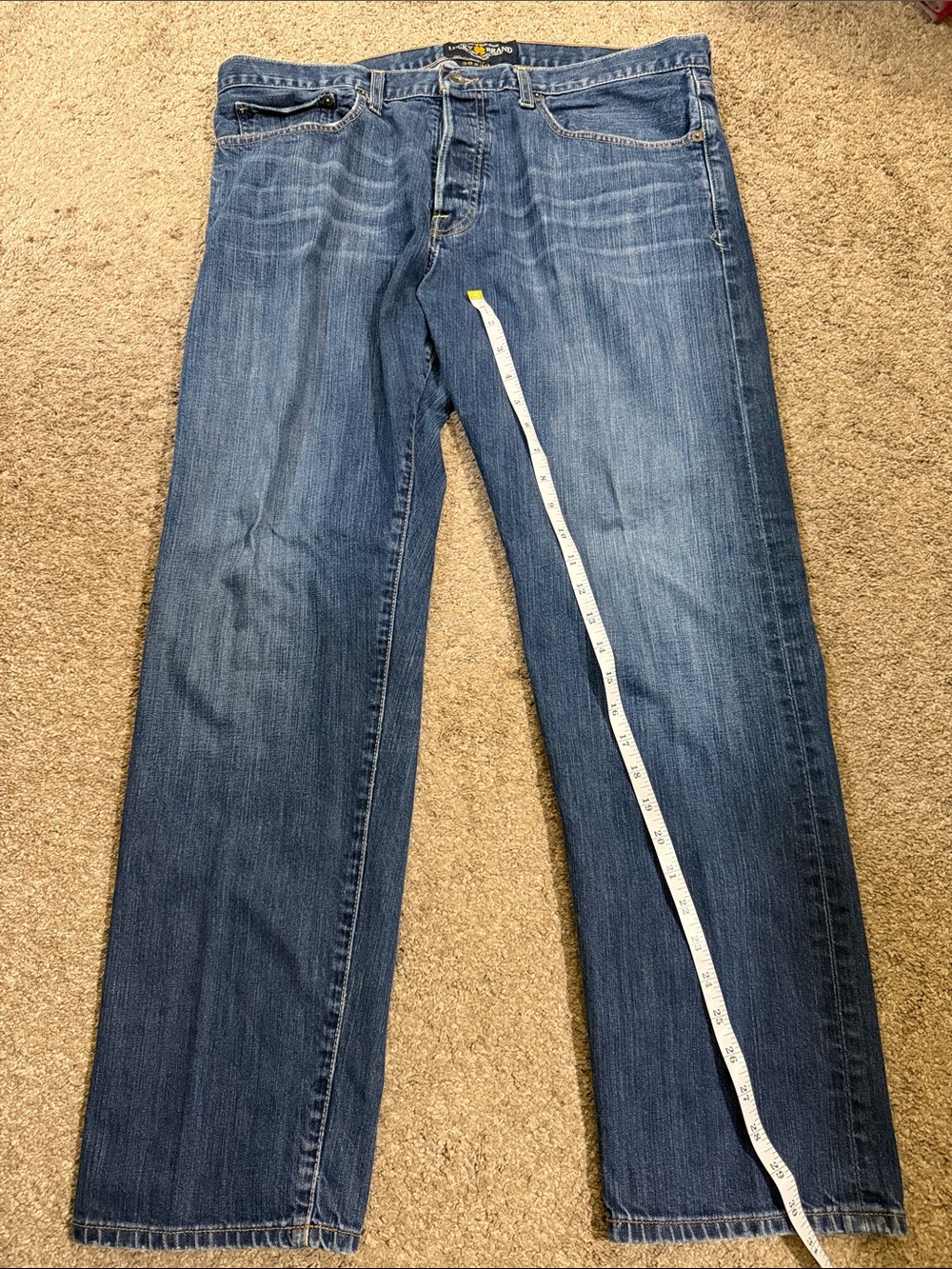 Lucky Brand Men's Straight Jeans in Blue Denim